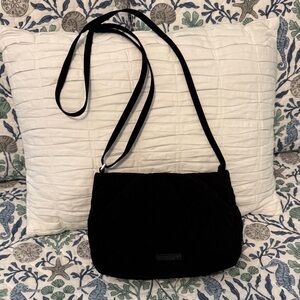 Vera Bradley black quilted crossbody bag